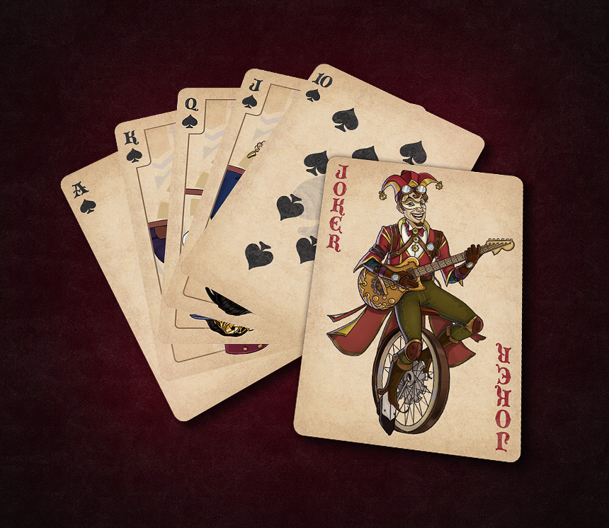 Steampunk cards picture